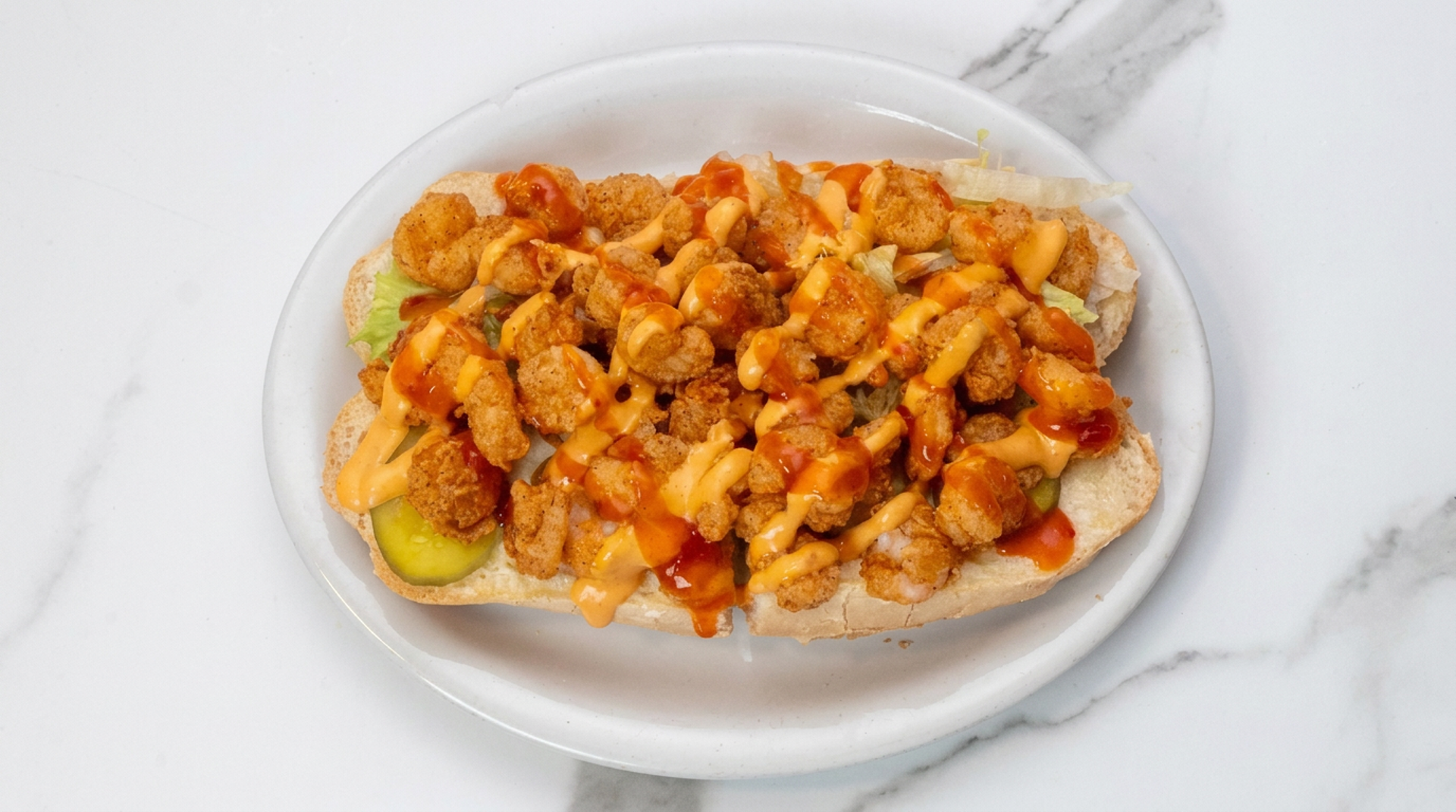 The shrimp po'boy